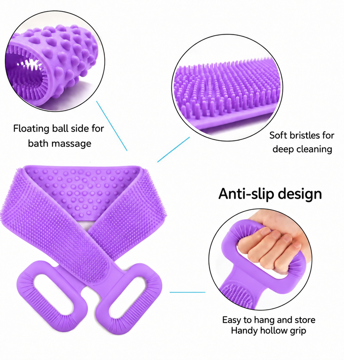 Silicone Back Scrubber